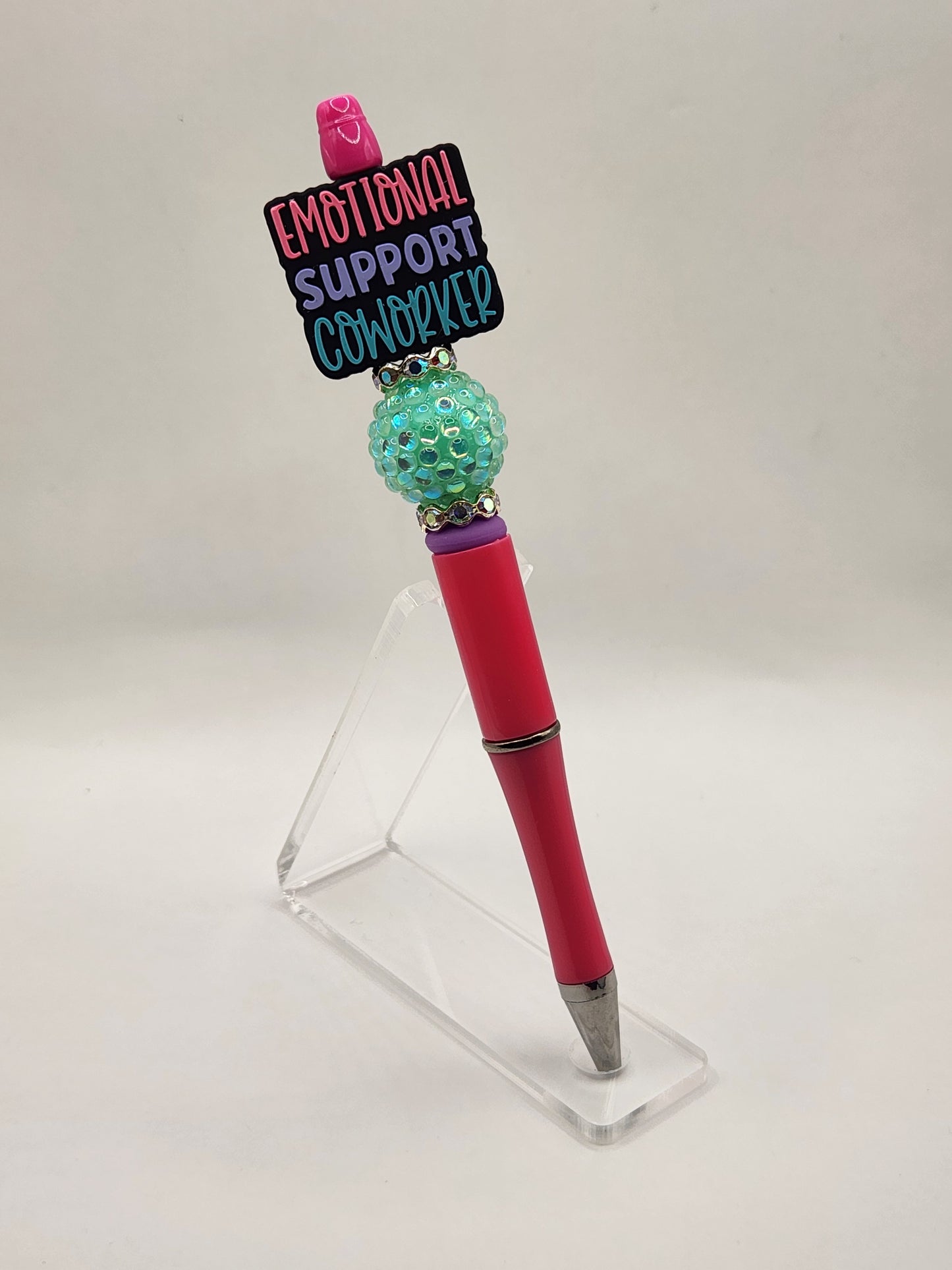 Emotional Support Coworker Beaded Pen