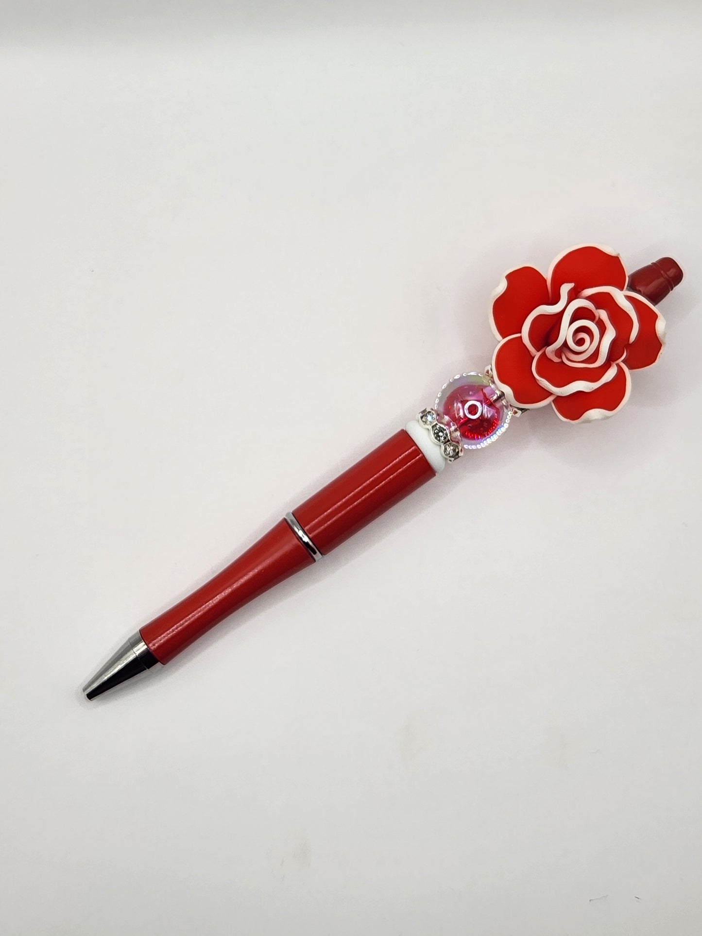 Rose in Bloom Beaded Pen