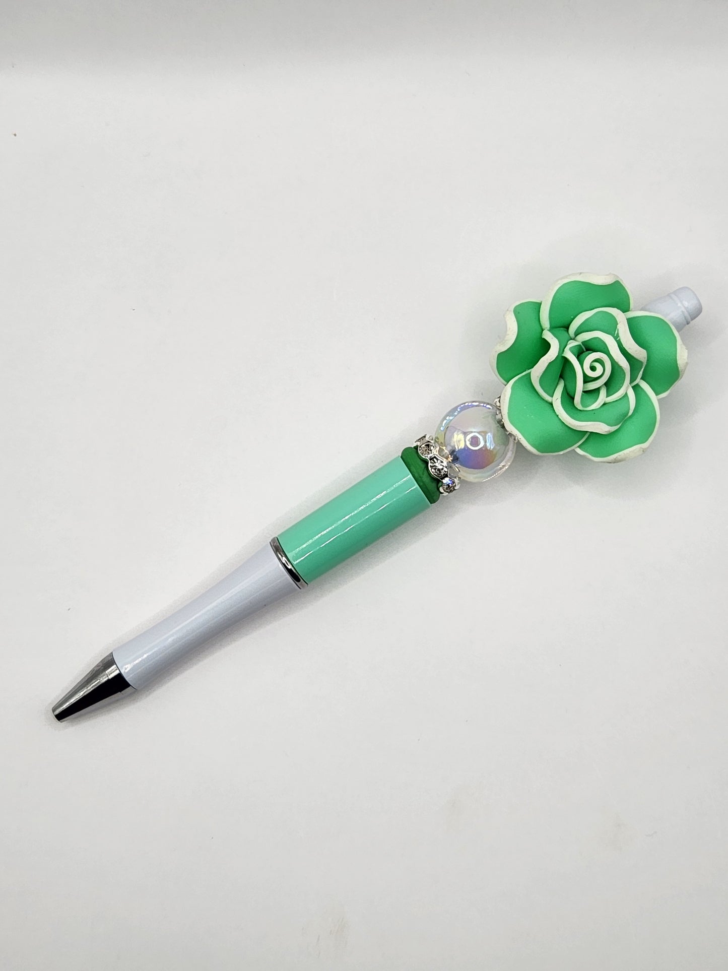 Rose in Bloom Beaded Pen