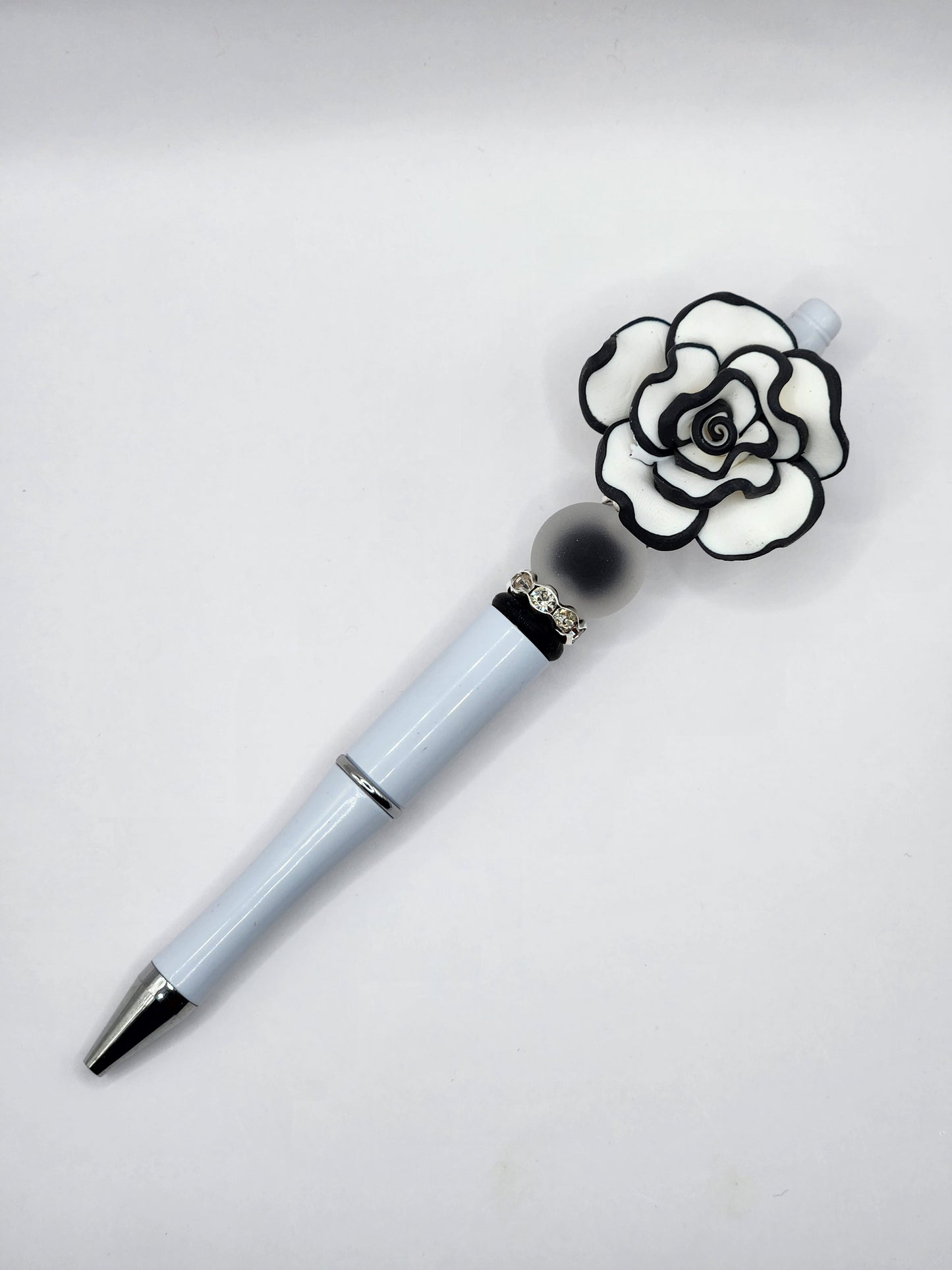 Rose in Bloom Beaded Pen