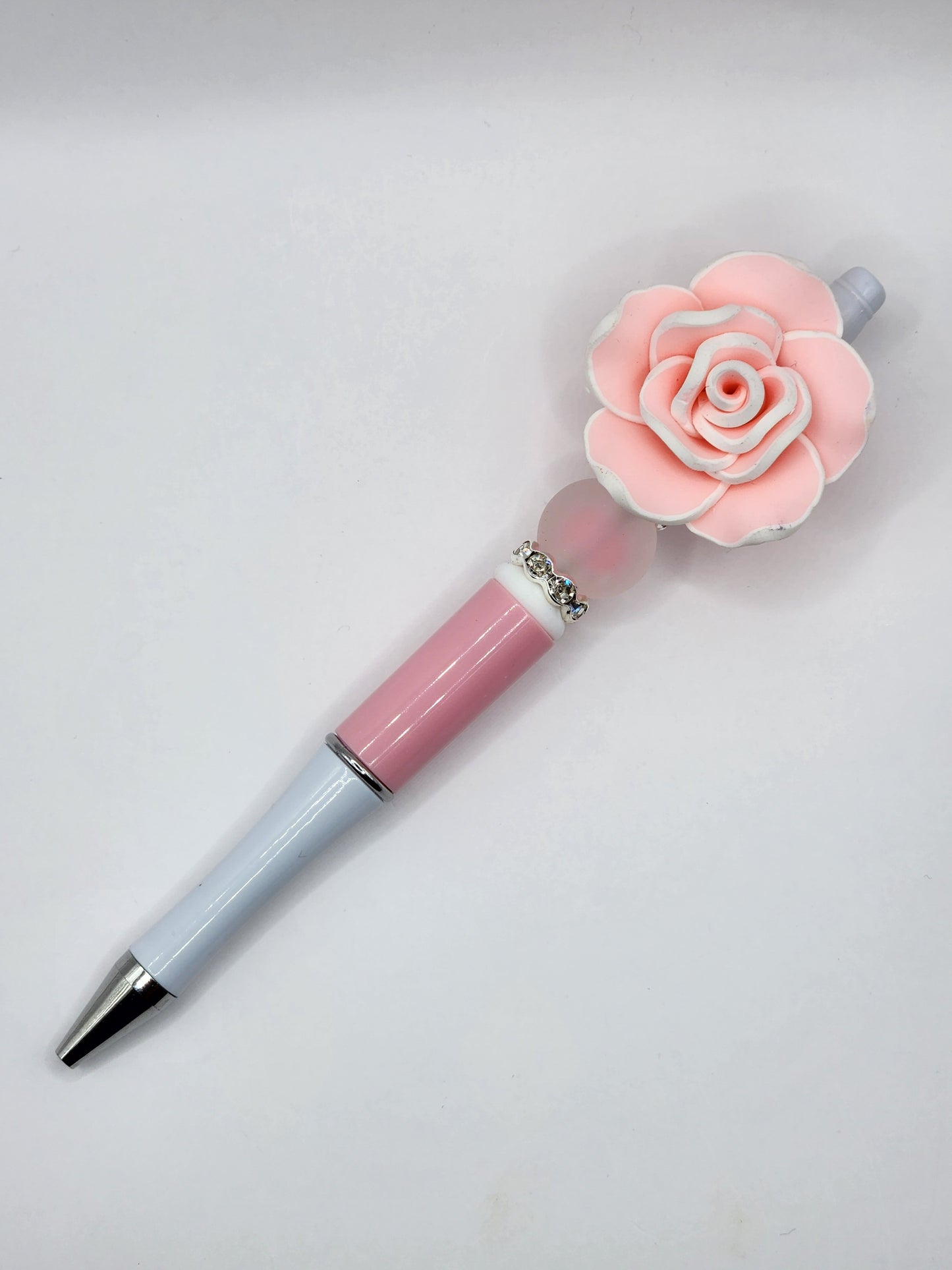 Rose in Bloom Beaded Pen