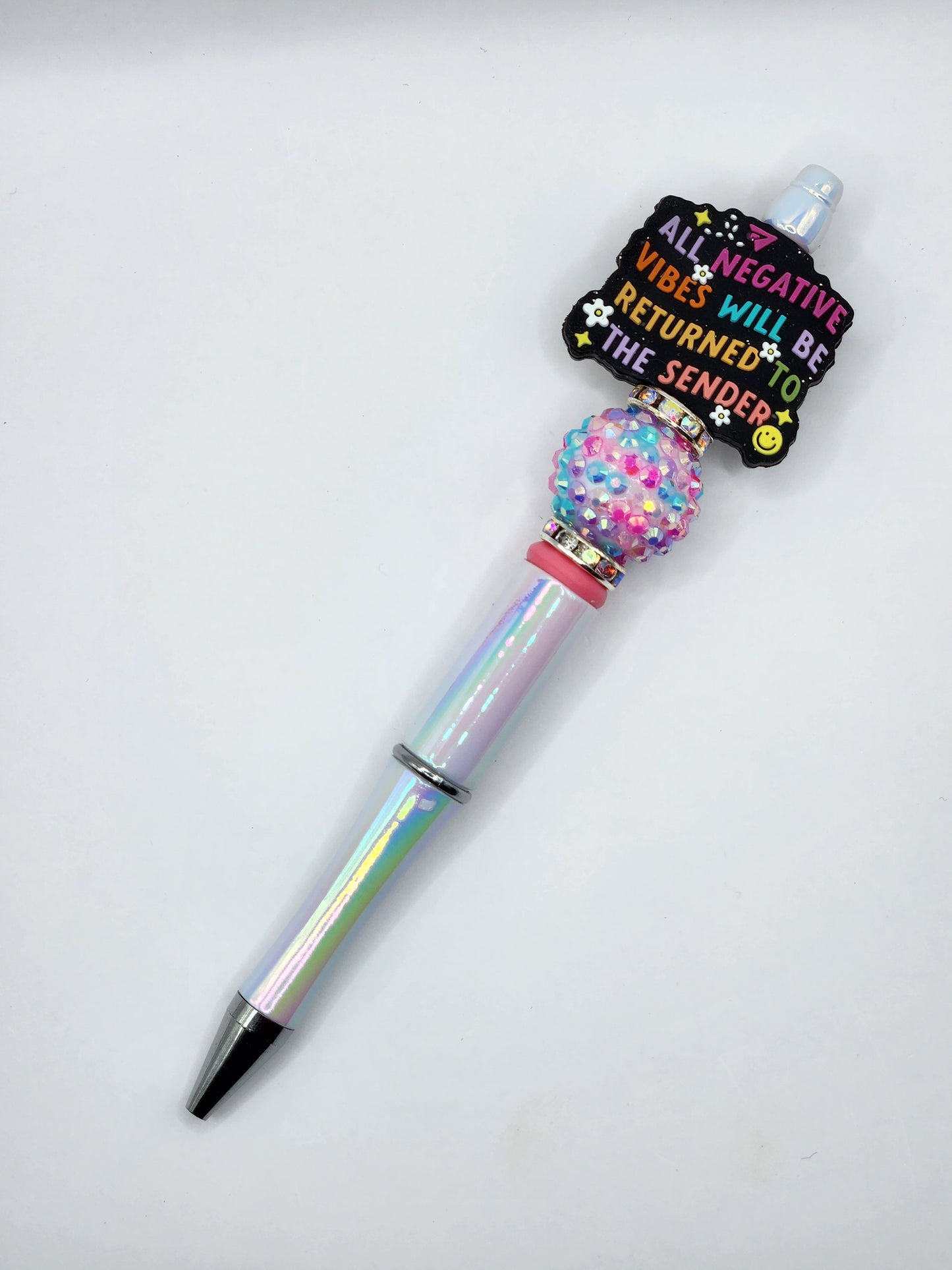 Good Vibes Only Beaded Pen