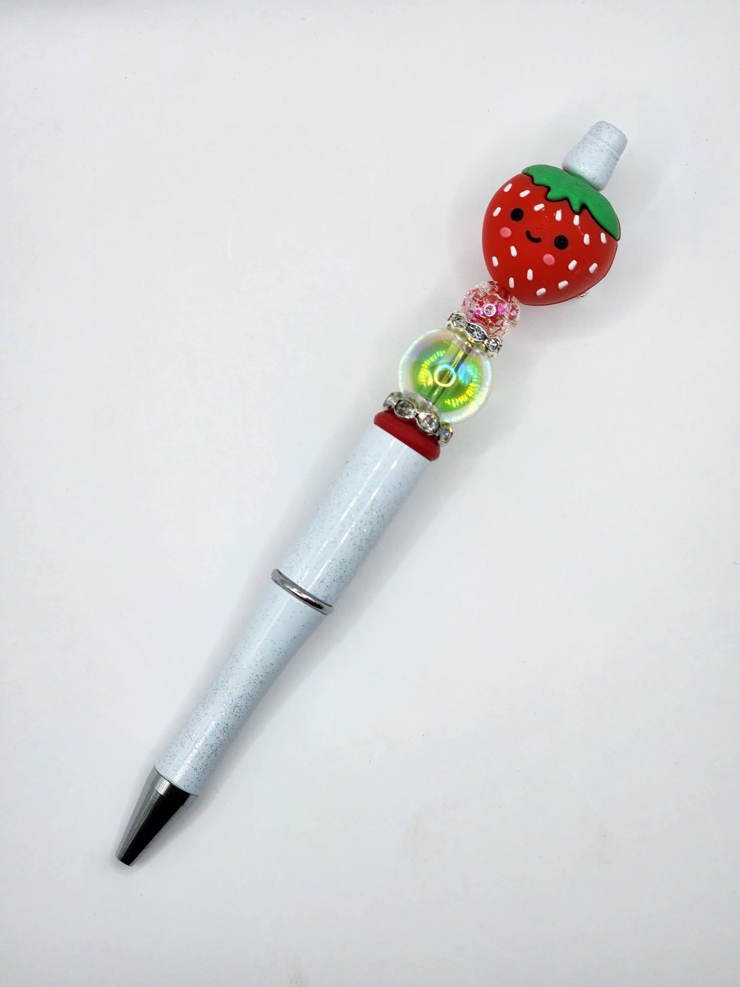 Strawberry Sweetie Beaded Pen