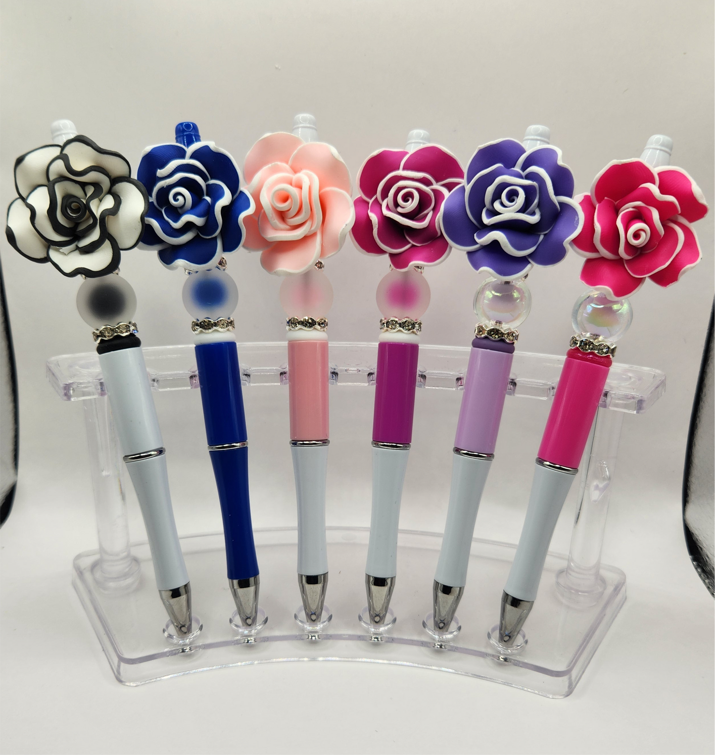 Rose in Bloom Beaded Pen