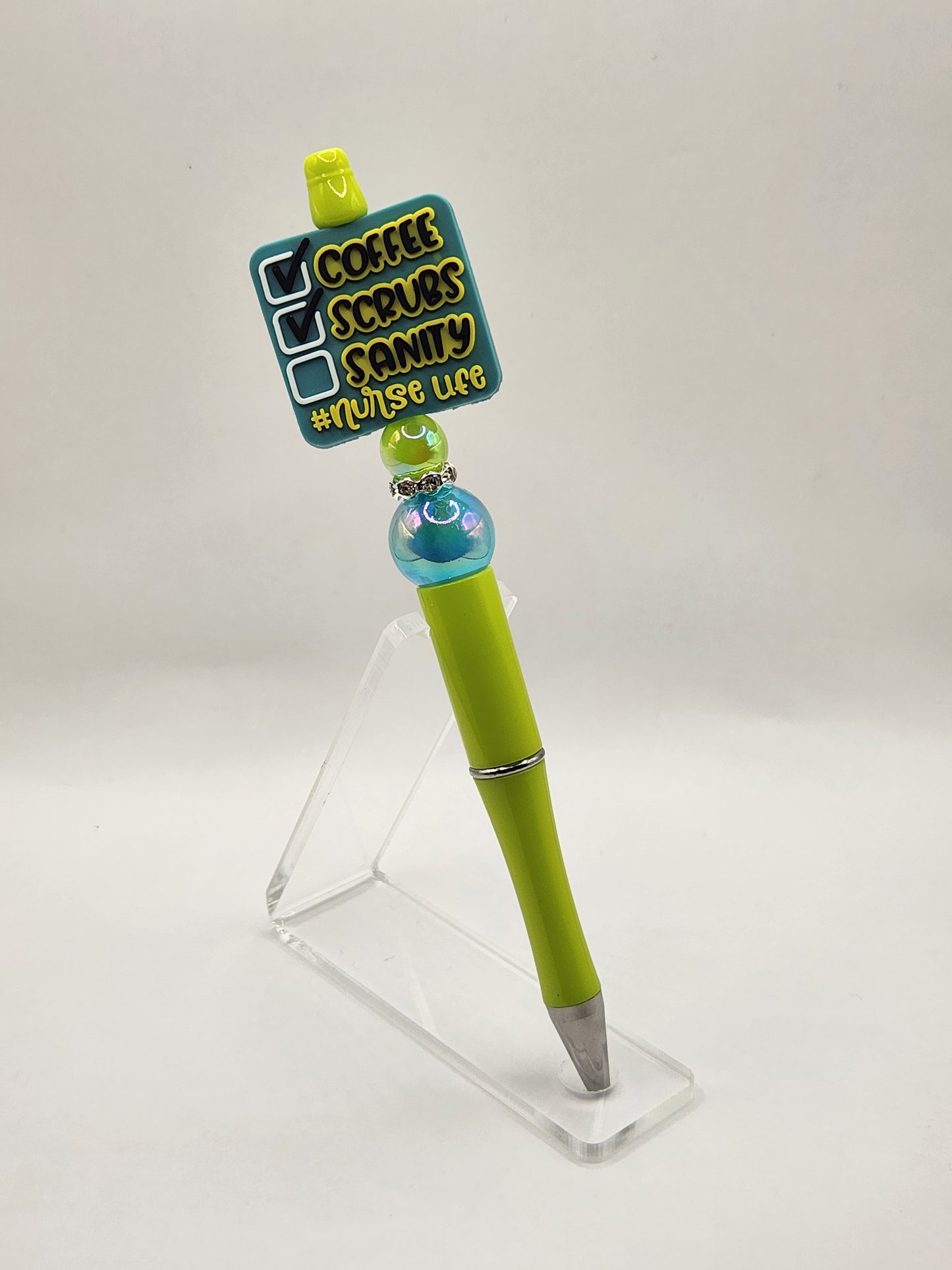 #NurseLife Beaded Pen