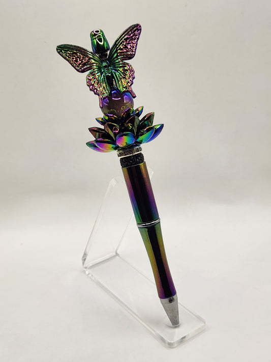 Butterfly Garden Beaded Pen
