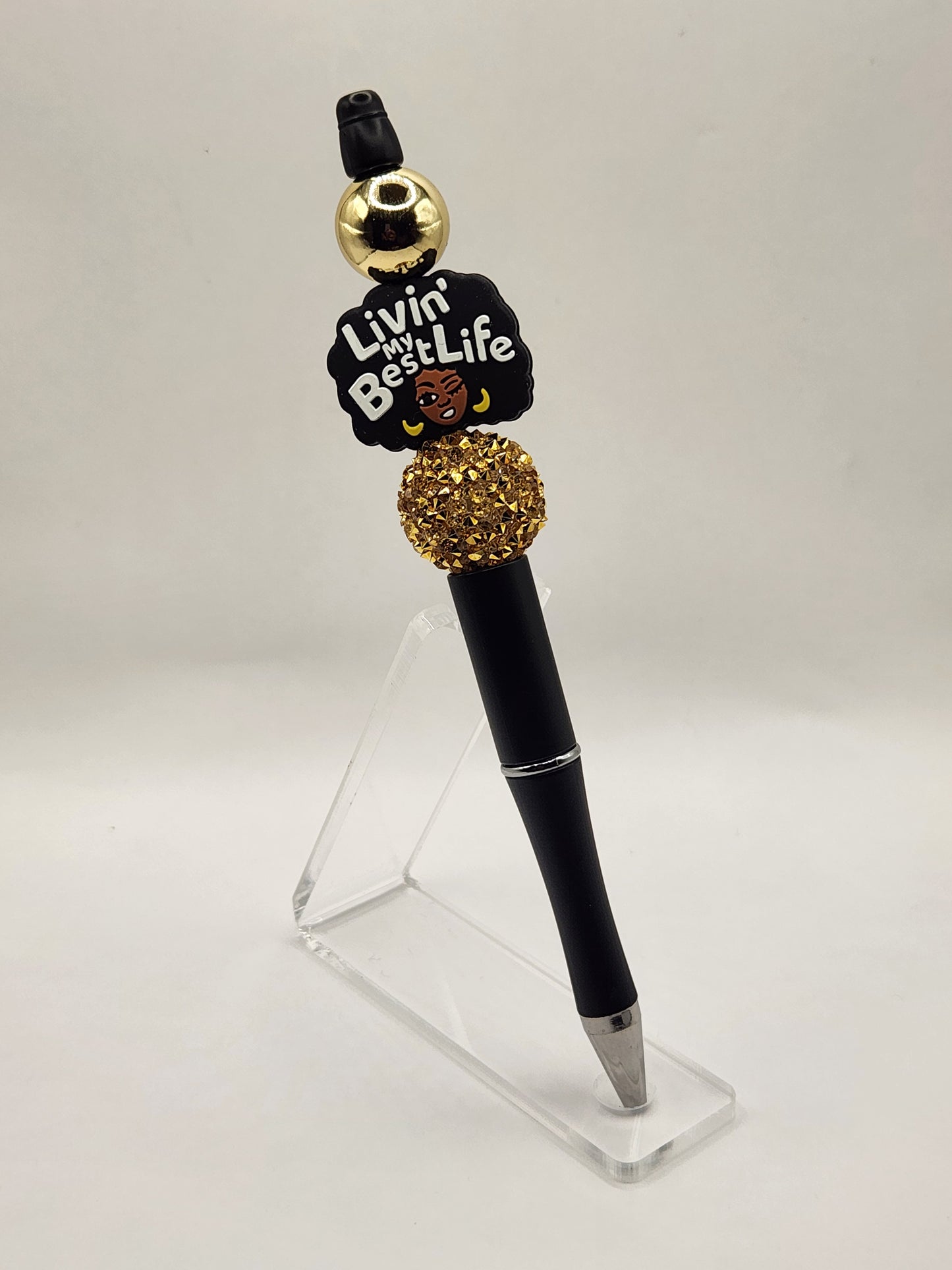 Livin’ My Best Life Beaded Pen