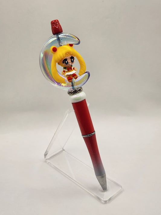 Moon Girl Beaded Pen