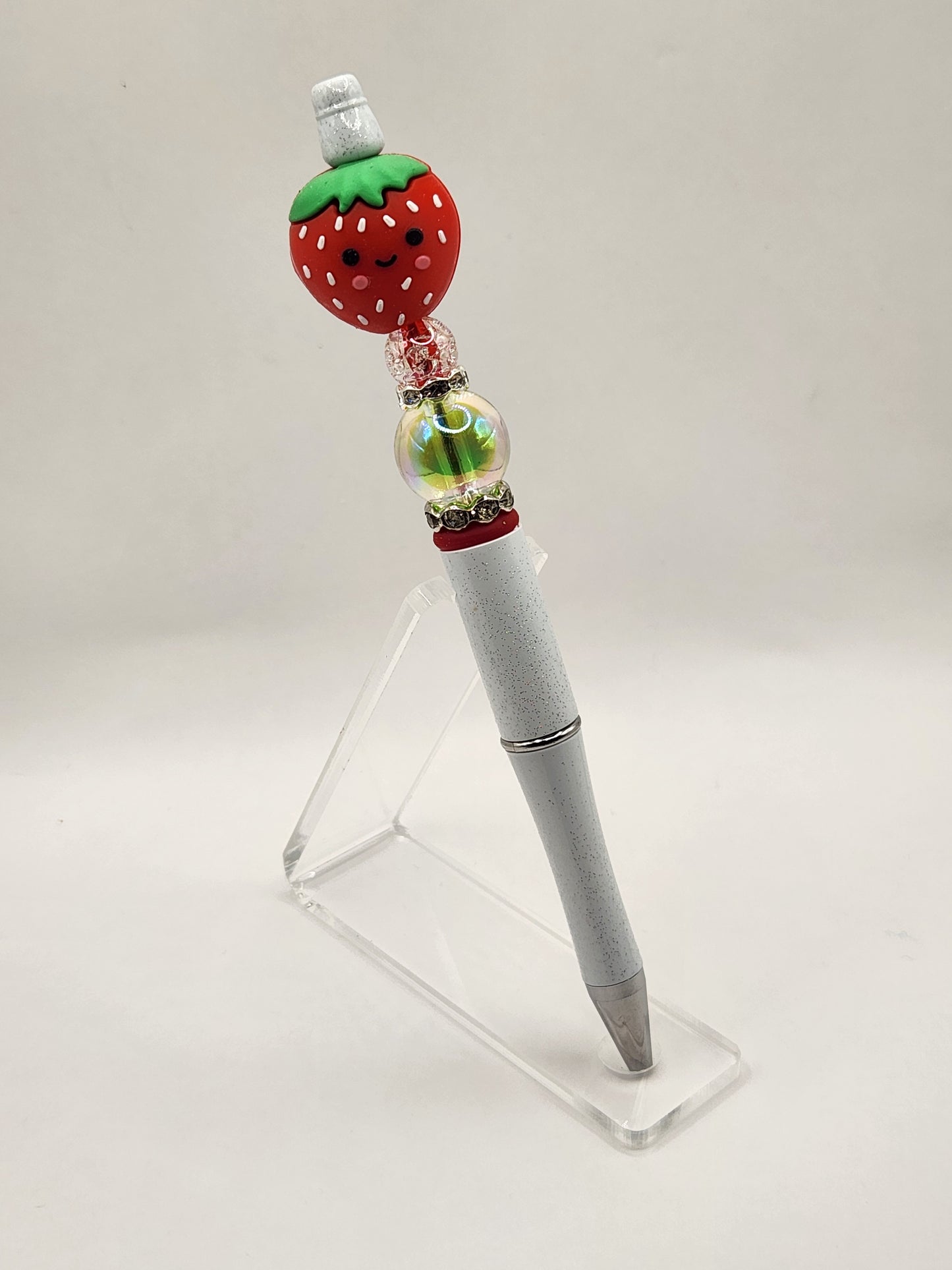 Strawberry Sweetie Beaded Pen