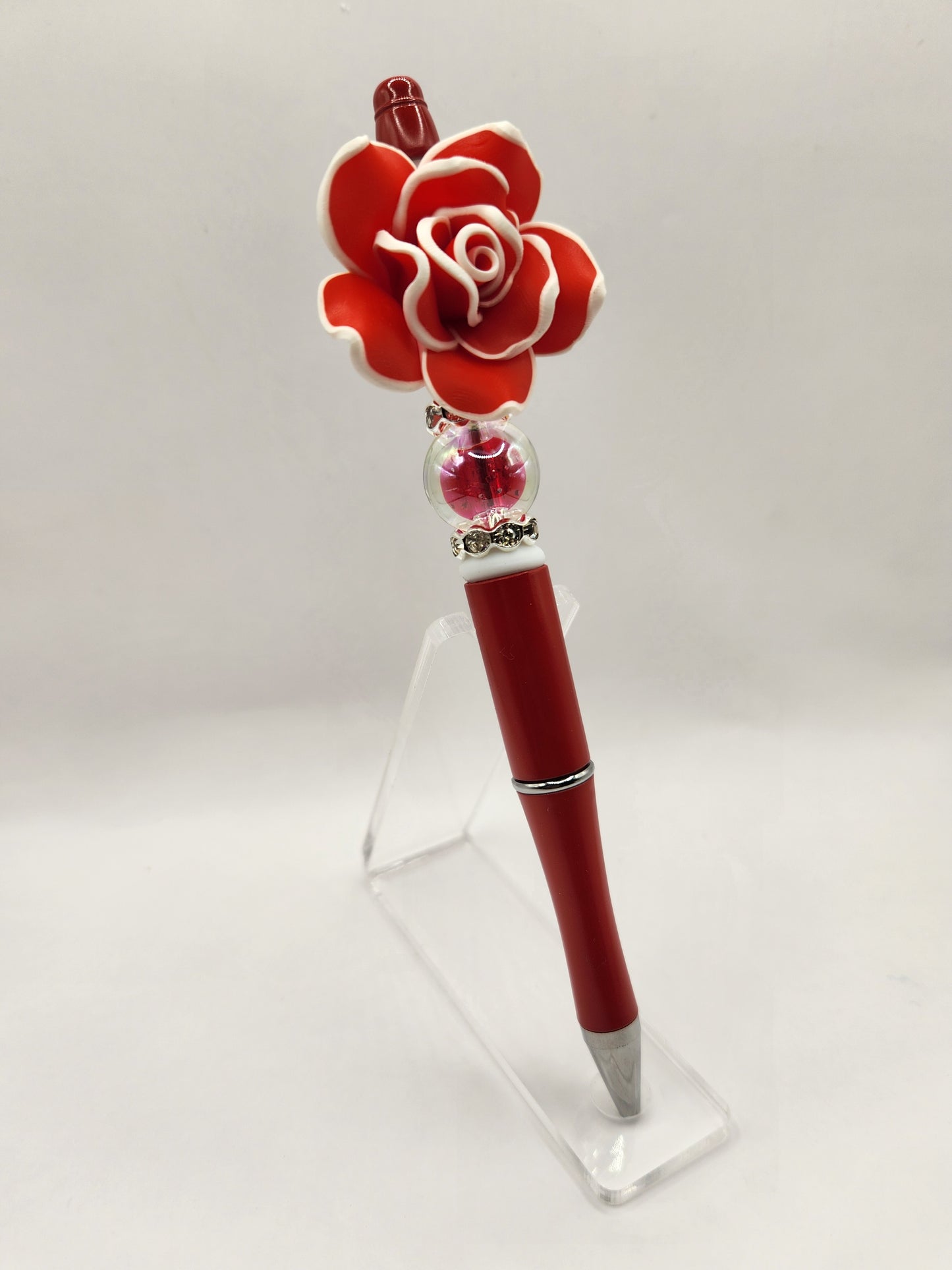 Rose in Bloom Beaded Pen