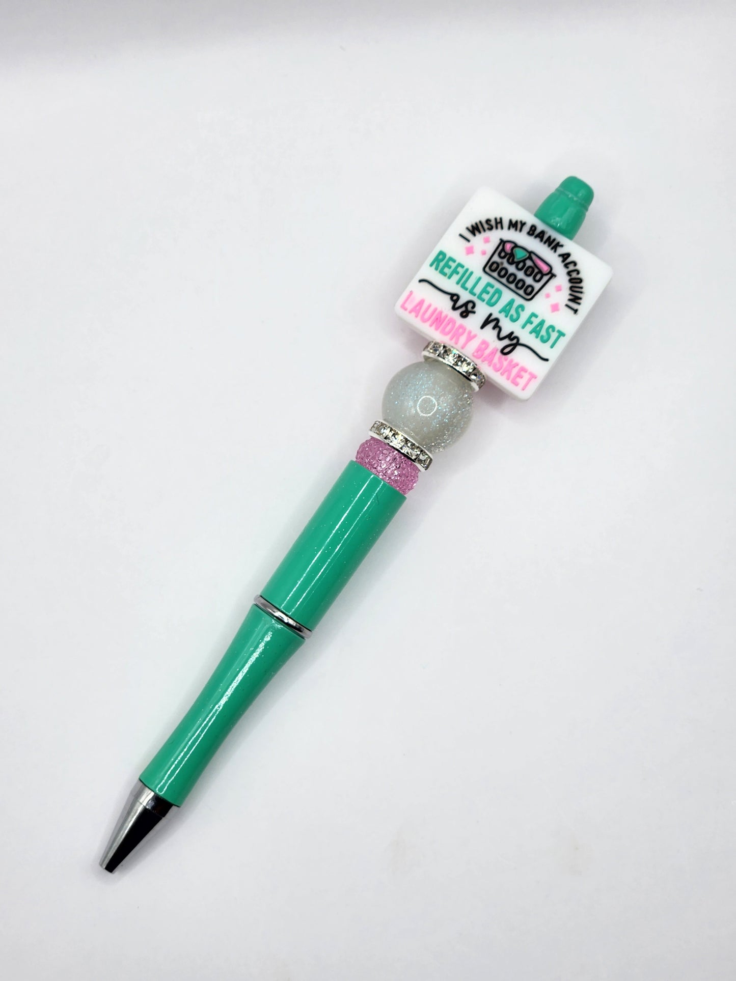 Bank Account Refill Beaded Pen