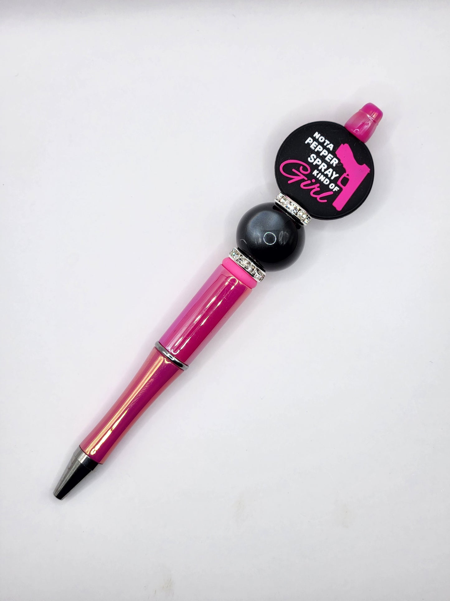 Not a Pepper Spray Girl Beaded Pen