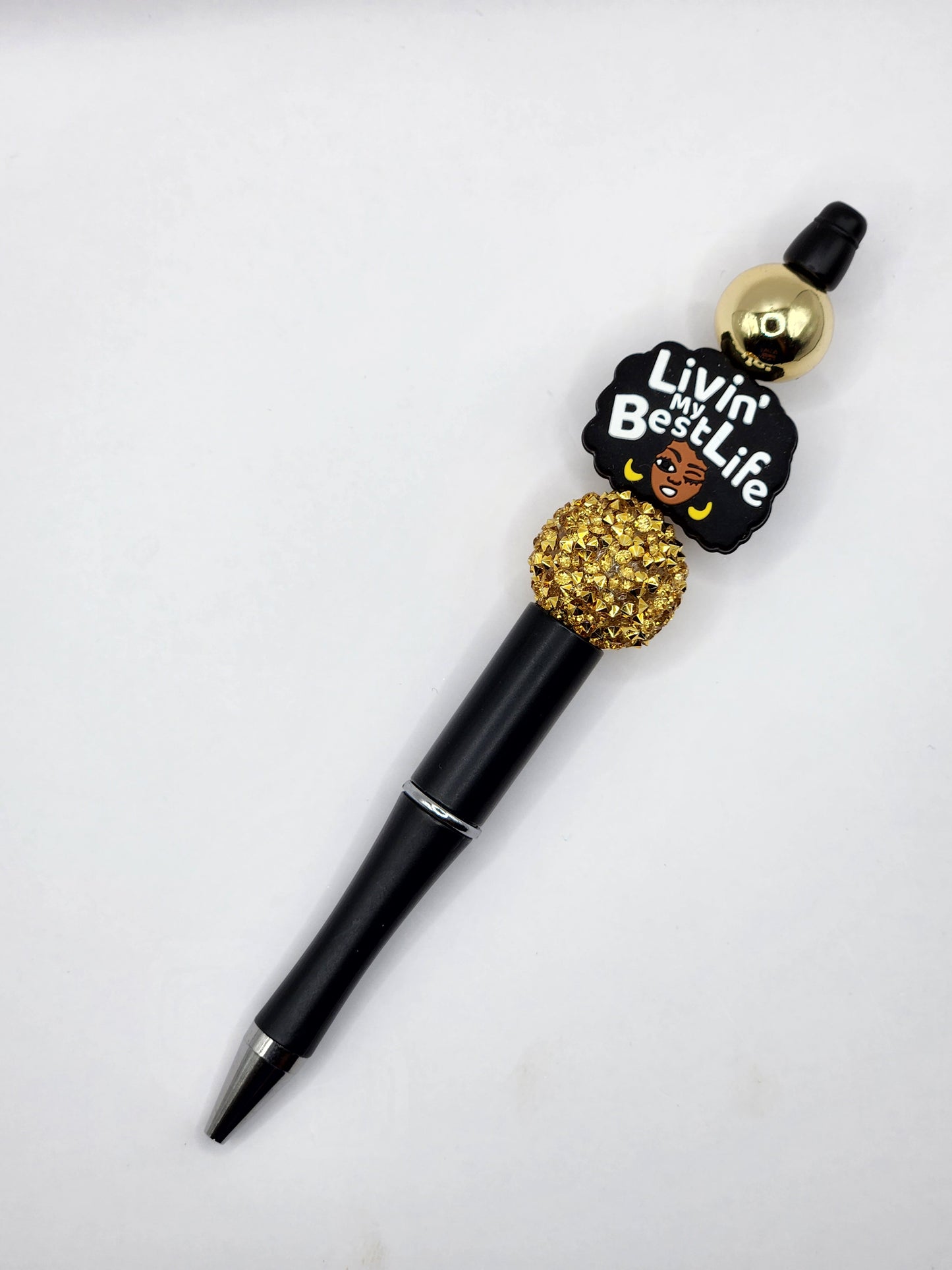 Livin’ My Best Life Beaded Pen