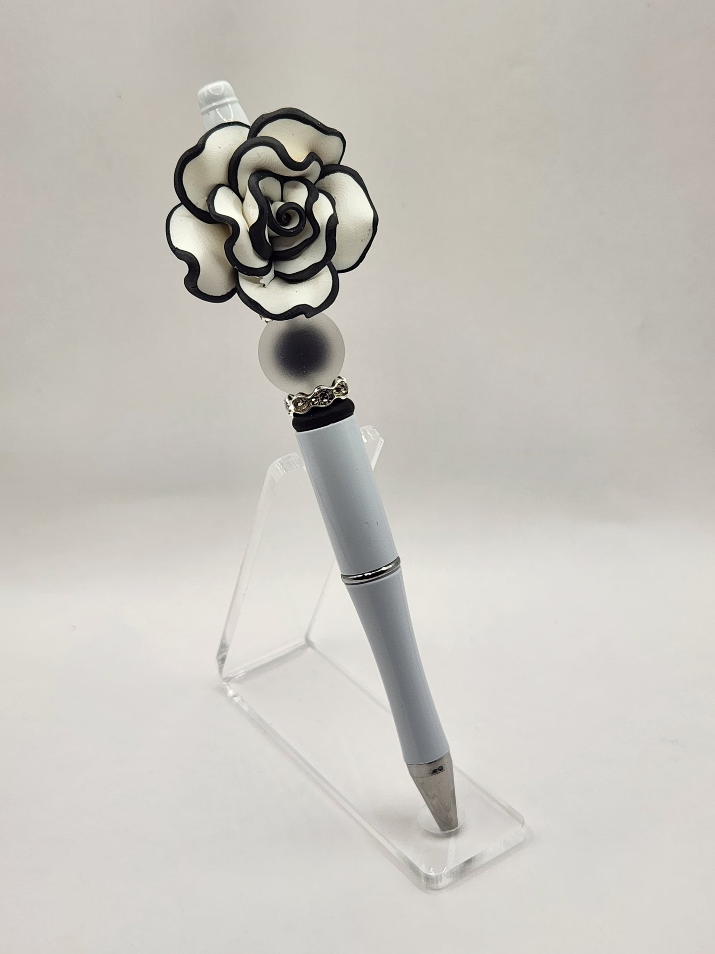Rose in Bloom Beaded Pen