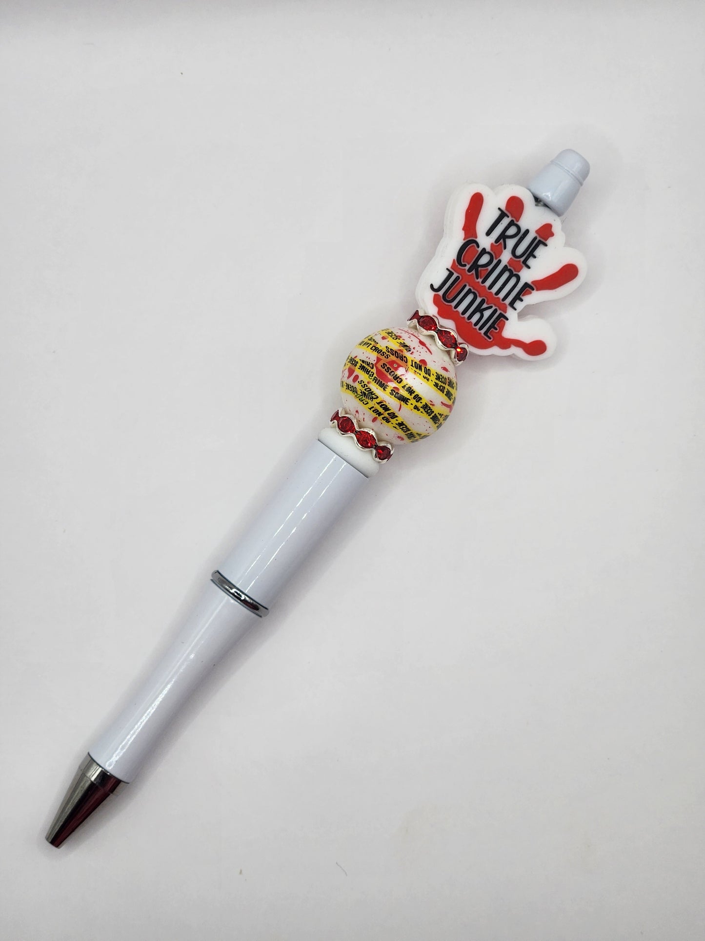 True Crime Junkie Beaded Pen