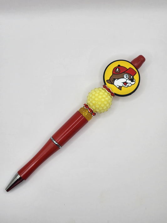 Gas Station Beaver Beaded Pen